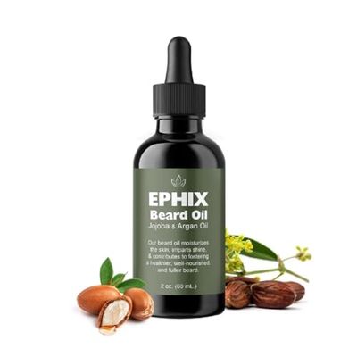 EPHIX Beard Oil with Jojoba Argan Oil, 2 oz, Natural Growth Conditioning Formula