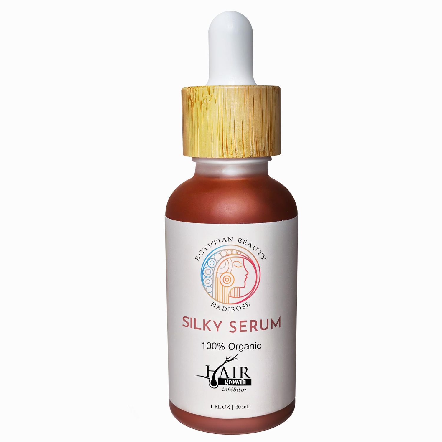Silky Serum by Hadirose Pure Red Saad Oil (Cyperus Rotundus) Concentrated 100 Organic All Natural Permanent Hair Removal Serum Scented (Rose, Jasmine Lavender) Made in the USA.