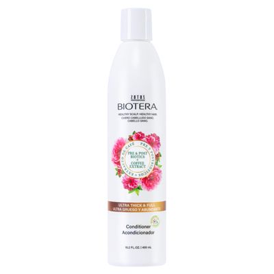 Biotera Ultra Thick Full Volumizing Conditioner Fine or Limp Hair Microbiome Friendly Vegan Animal Test Free Paraben Free Color-Safe 15.2 Fl Oz