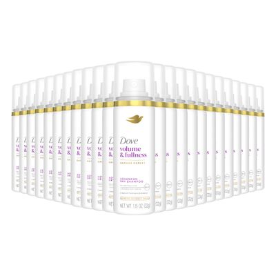Dove Advanced Dry Shampoo Volume Fullness Refresh Revive Flat Hair Without Water for 2 Days of Freshness Bounce 1.15 oz