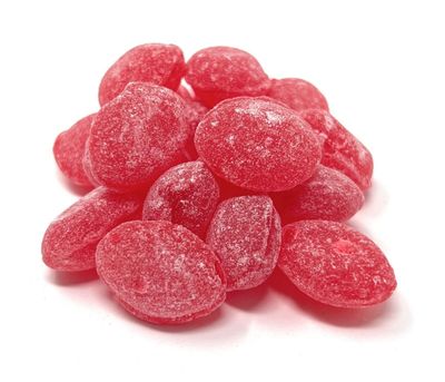 YANKEETRADERS Raspberry Hard Sanded Candy Drops, 40 Oz. Bulk Bag