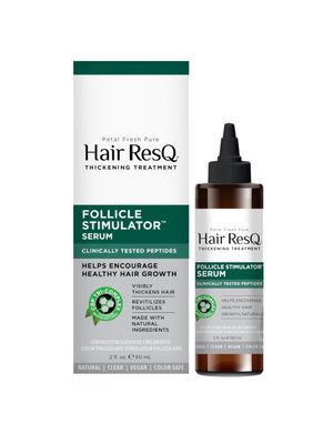 Petal Fresh Pure Hair ResQ Thickening Treatment Follicle Stimulator Serum, Encourage Healthy Hair Growth Naturally with Caffeine, Biotin Peptides - 60 Day Supply, 2 fl oz (60 ml)