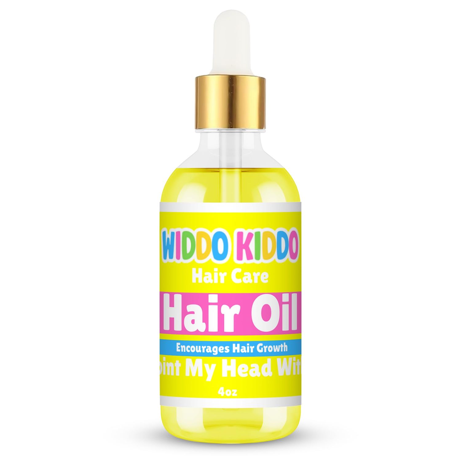 Widdo Kiddo Nourishing Hair Oil - Natural Hair Growth Oil for Kids - With Almond Oil, Vitamin E Oil, and more - All Hair Types - 4 Oz