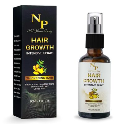 NP Skincare Beauty Hair Growth Intensive Spray for Thickening Hair, Reducing Hair Loss, and Stimulating Growth with Organic Ingredients, 50ml