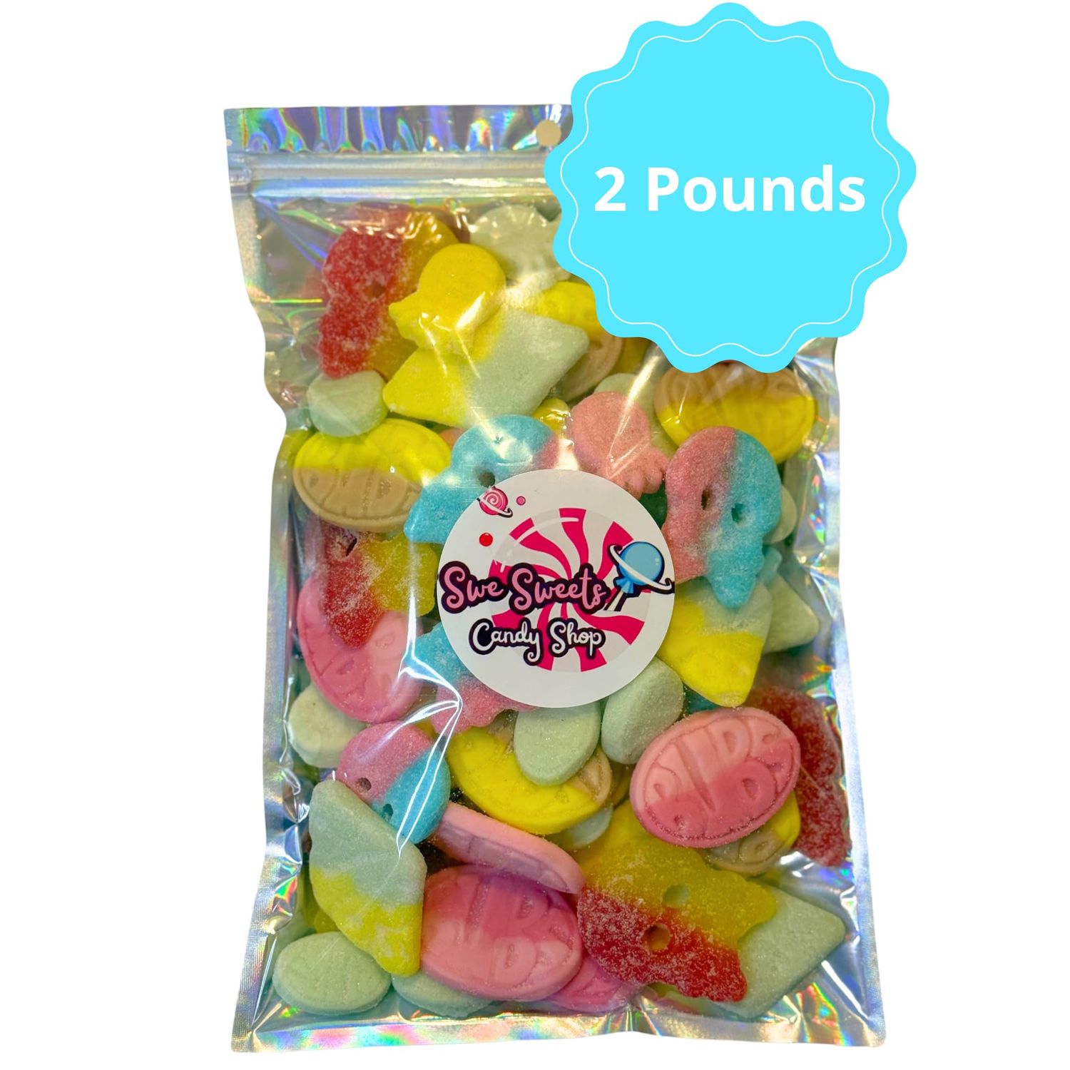 Bubs Swedish Candy Mix, 2 Pounds, Vegan and Gluten-Free Treat, Plant-Based Sweets