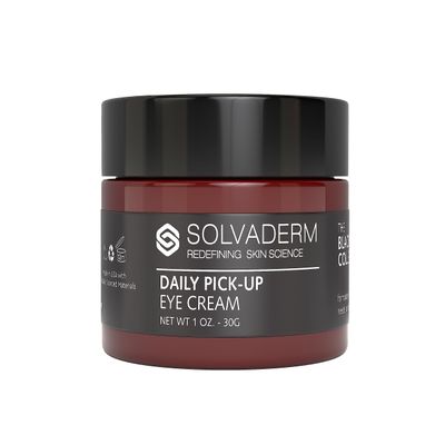Solvaderm Blackstone Collection Mens Face Cream Moisturizer Serum for Face Under Eyes Daily Anti Wrinkle, Anti Aging Eye Cream for Puffiness, Dark Circles, Fine Lines and Wrinkles