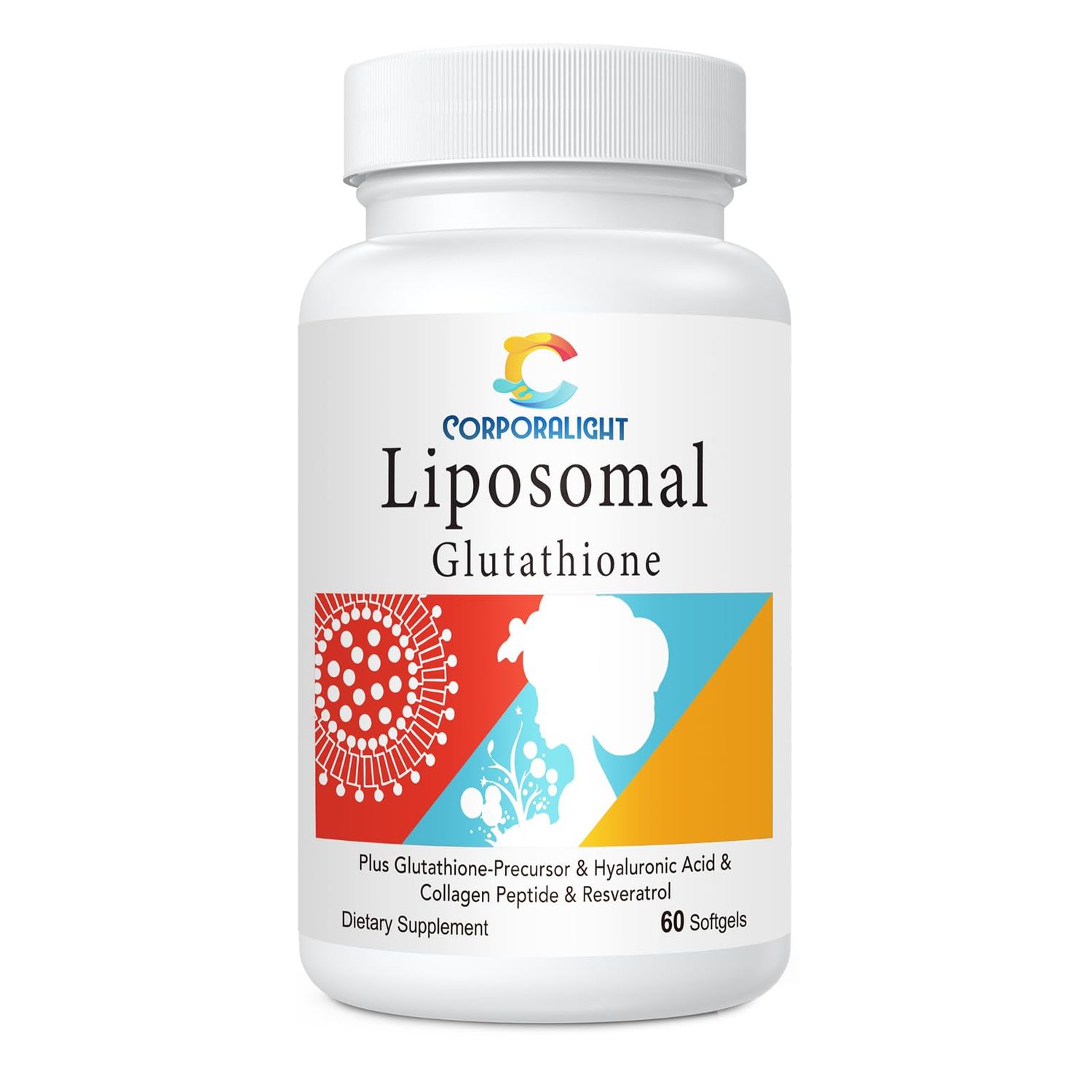 Liposomal Glutathione Softgels, Enhanced Absorption - Liposomal Delivery, Active Form L-Glutathione, Made in USA, Rich in Antioxidant Formula, Gluten Free, 60 Softgels
