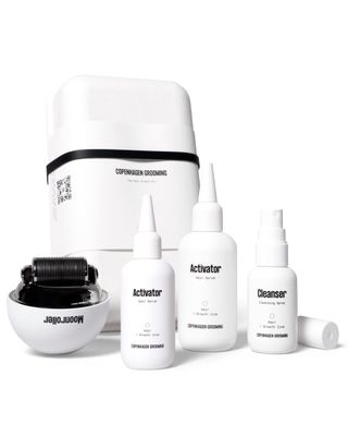 Copenhagen Grooming Men Hair Growth Kit wThe Activator Hair Growth Serum The Moonroller Hair Follicle Stimulator - Gentle and Efficient Hair Regrowth Treatment for Men (150 days)