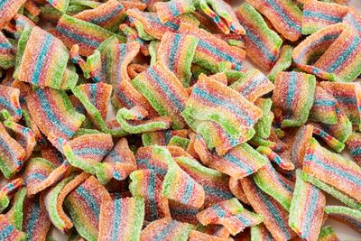Herby Sour Rainbow Mini Belts, Burst of Flavor, GMO Free, Vegan Halal Sour Mini Belts Gummy Candy, 2.2 Pound