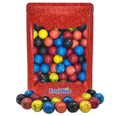 Fruidles Gum Balls Fruit Flavored, Candy Buffet Treats, Machine Size Refills, Kosher Certified Parve, 1&quot; Inch (Berry Blast, Half-Pound)