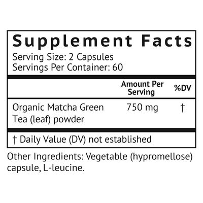 MATCHAMAX Organic Japanese Matcha Capsules - Pure Organic Matcha Green Tea Pills for Smooth Zen-Like Energy and Natural Mood Boost - Vegan Matcha Supplement Packed with Antioxidants - 120ct