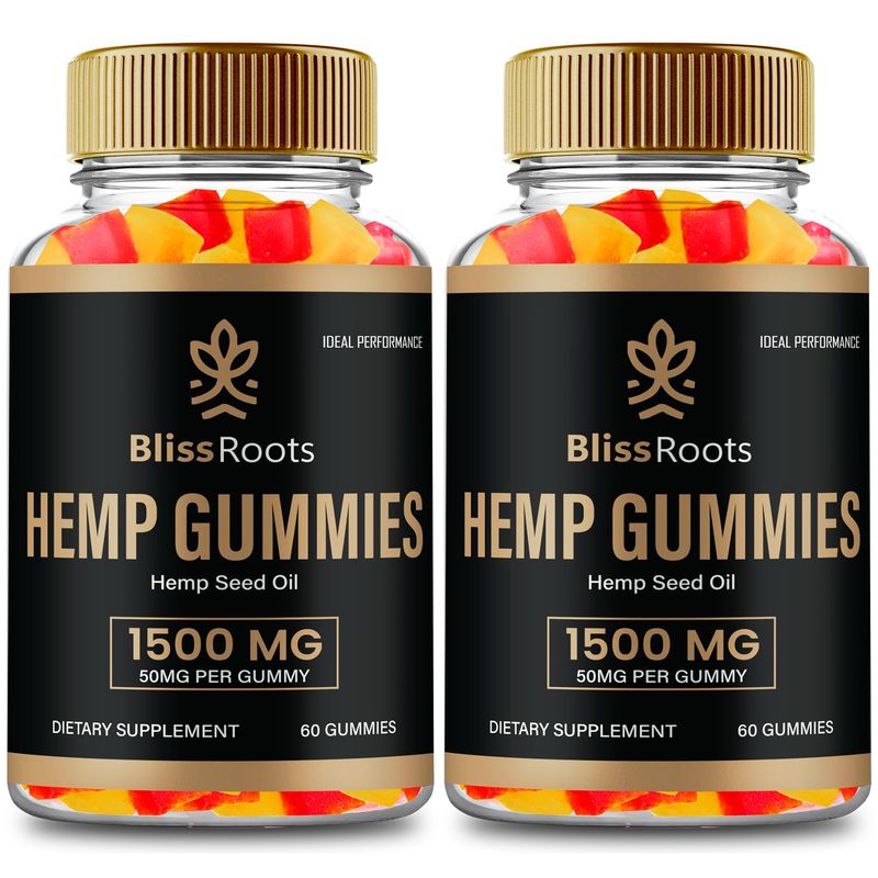 Bliss Roots Hemp Gummies with Hemp Seeds Organic Extract, BlissRoots Advanced Formula Gummy with Hemp Oil, Bliss Roots Hemp Gummies Reviews (2 Pack)