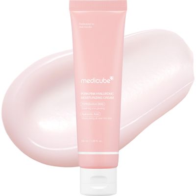 medicube Salmon DNA PDRN Pink Hyaluronic Moisturizing Cream Blemish Relief Hydrating Care Restores Skin Elasticity Glow Korean Skincare, Even Skin Tone Pore Care 50ml 1.69 fl.oz.