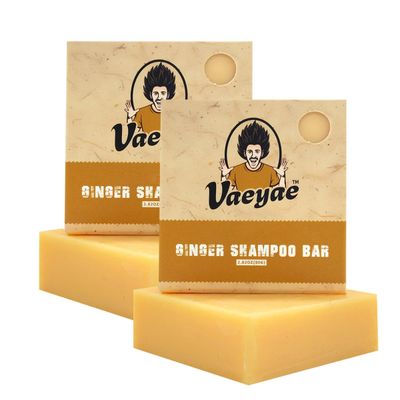 VAEYAE Ginger Shampoo Bar For Thinning Hair Gray Hair Loss Reverse Products, Plant Solid Conditioner Soap For Men Women 2pcs