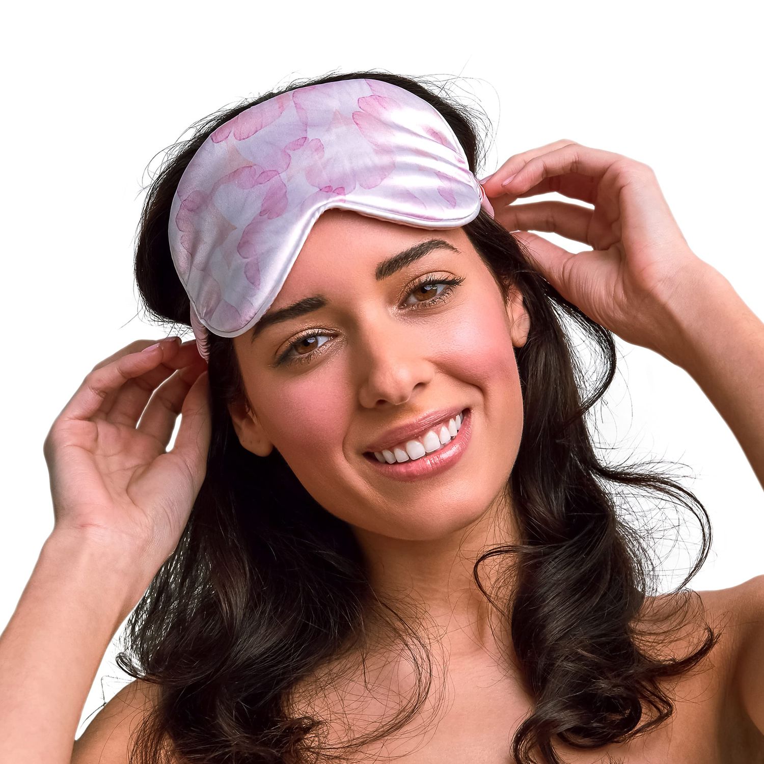 Grace Company Silky Satin Eye Mask for Women - Premium Satin Silk Sleep Mask - Hydrating, Ultra Soft Lightweight Vegan Sleeping Mask - Arabella