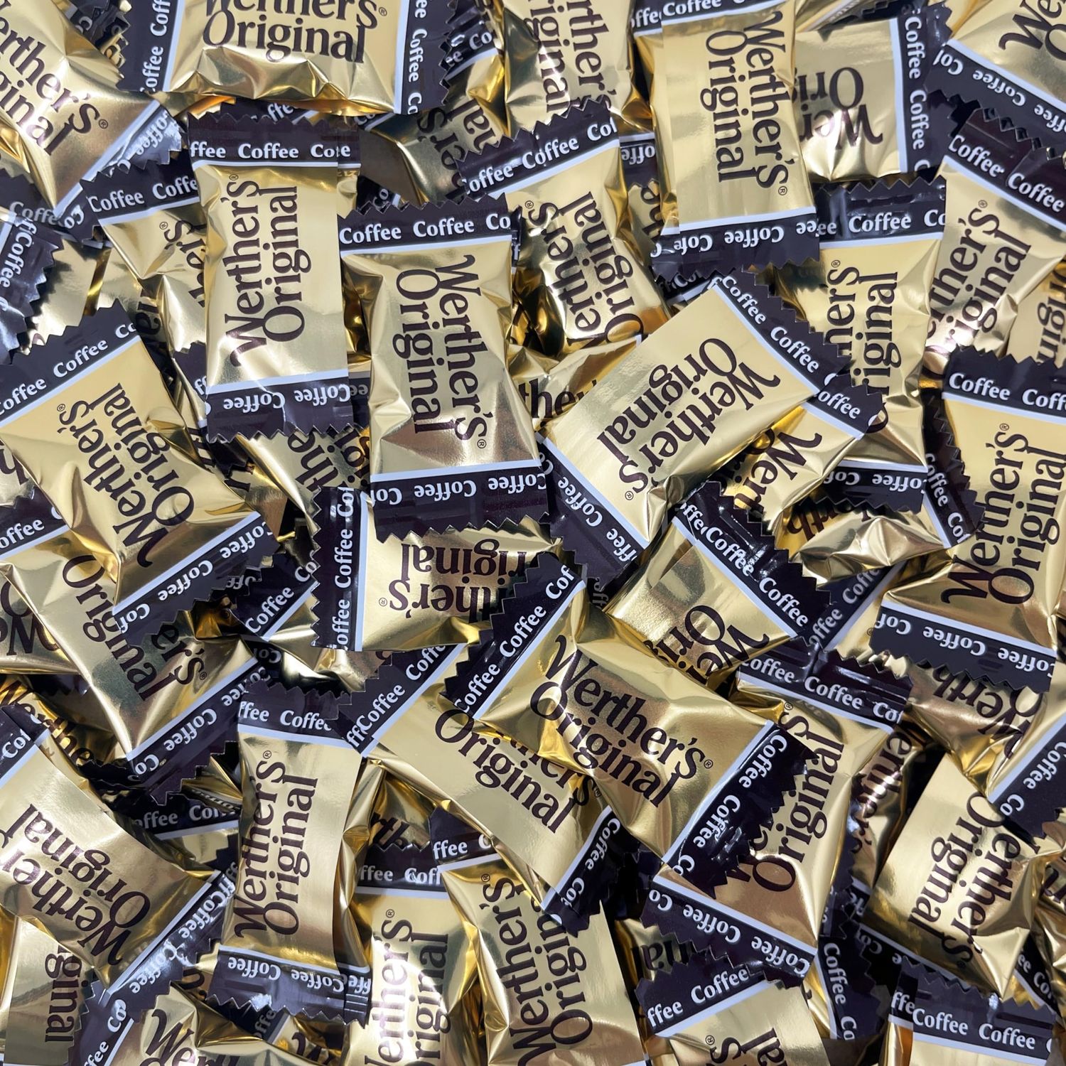 Werther&#39;s Original Caramel Coffee Hard Candy 1.5lbs - Premium Coffee Candy, Classic Party Office Treat, Individually Wrapped Family Pack Candy Bulk (24oz)