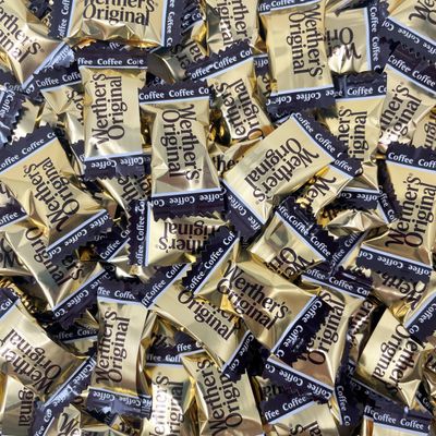 Werther&#39;s Original Caramel Coffee Hard Candy 1.5lbs - Premium Coffee Candy, Classic Party Office Treat, Individually Wrapped Family Pack Candy Bulk (24oz)