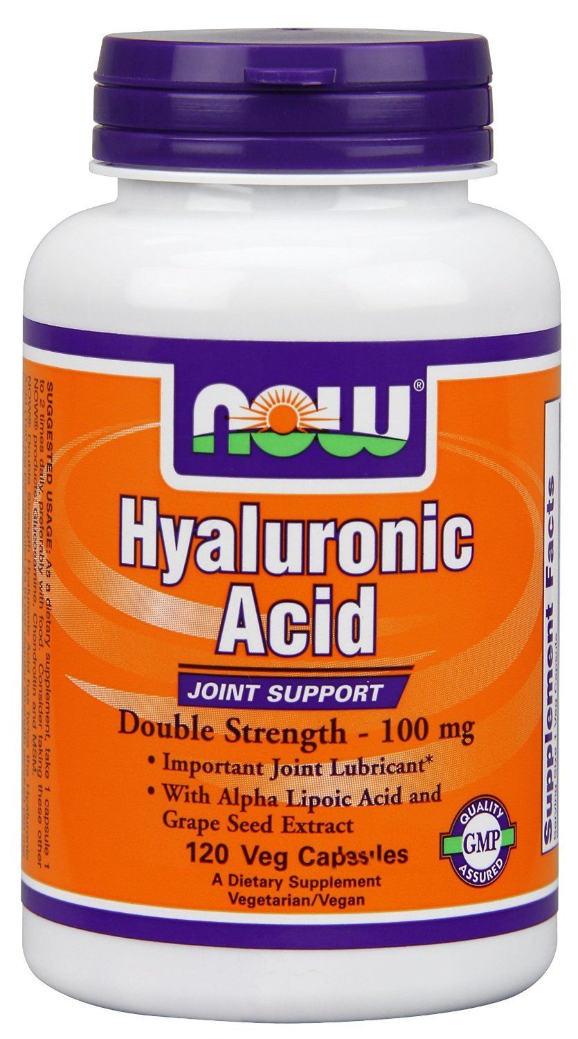 Hyaluronic Acid 2X Plus Veg Capsules, 100 mg - 120 ct (Pack of 2)