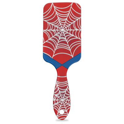 Spider Web Red Kids Detangler Hair Brush Hairbrush for Boys Girls, Detangling Brush Smooth for Wet Dry Thin Long Curly Hair, Glide Through Tangles with Ease and Massage Scalp