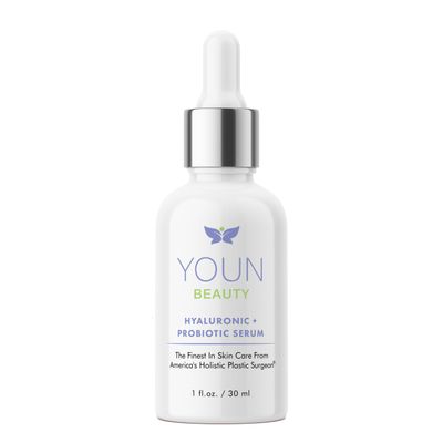 YOUN Beauty Hyaluronic Probiotic Face Serum by Dr. Anthony Youn, 30 ML - For Intense Hydration, Radiance Boost, Skin Renewal - Contains Plant-Based Hyaluronic Acid, Yogurt Extract, Vitamins C E