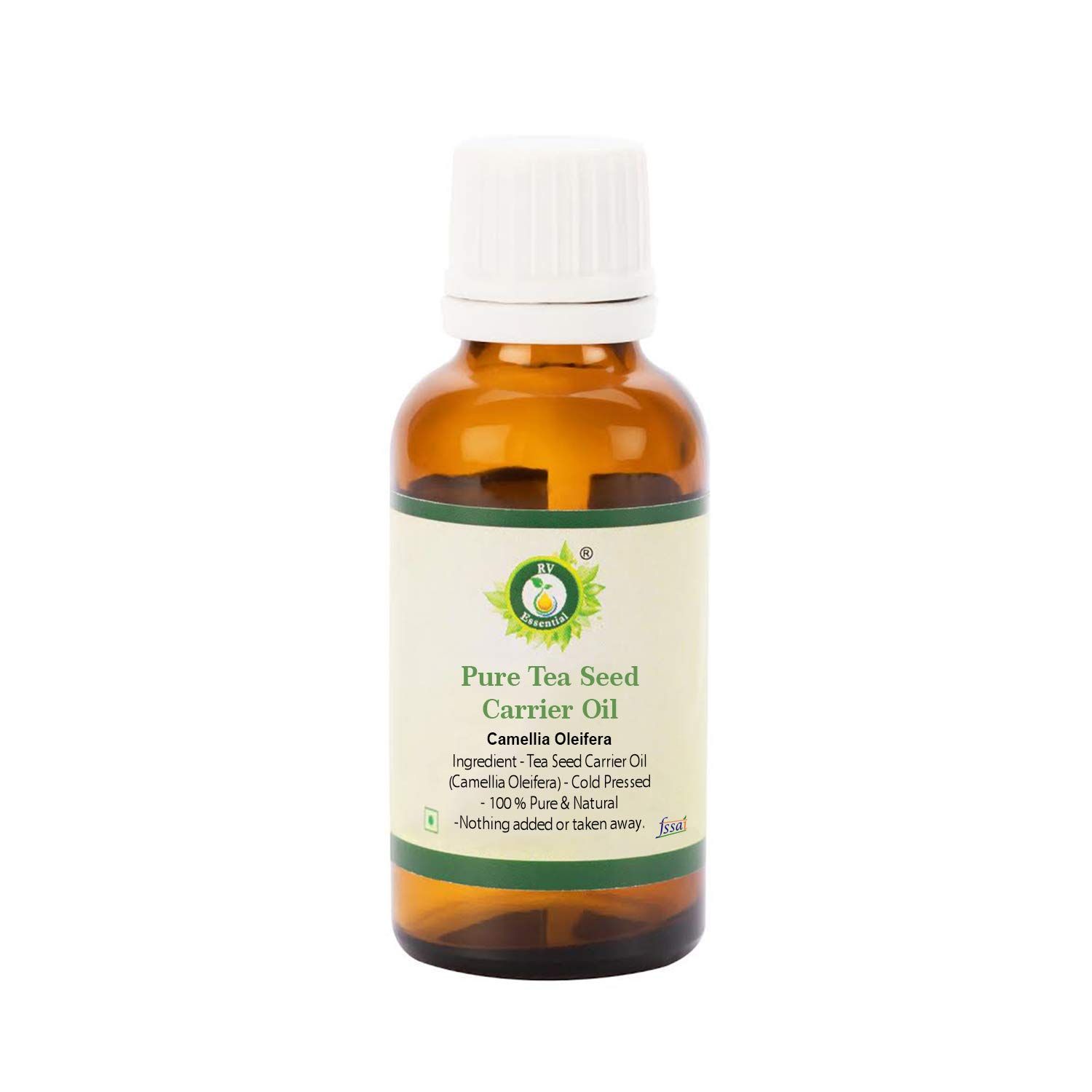 Tea Seed Oil Camellia Oleifera for Skin Anti-Aging for Removing Makeup Great Face Cleanser for Hair Growth 100 Pure Natural Cold Pressed 10ml 0.338oz by R V Essential