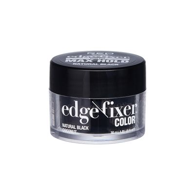 Red by Kiss Edge Fixer Color 24 HR Max Hold 100 Gray Coverage 30mL (1.01 US fl.oz) Natural Black Perfect for Missing Edges