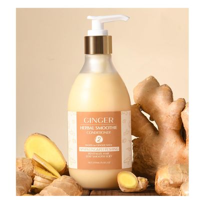 Yanibest Natural Ginger Shot Smoothie Conditioner, Organic Herbaceous Plants for Shiny, Soft, Frizz Free and No Tangles, Healthy for All Hair Types