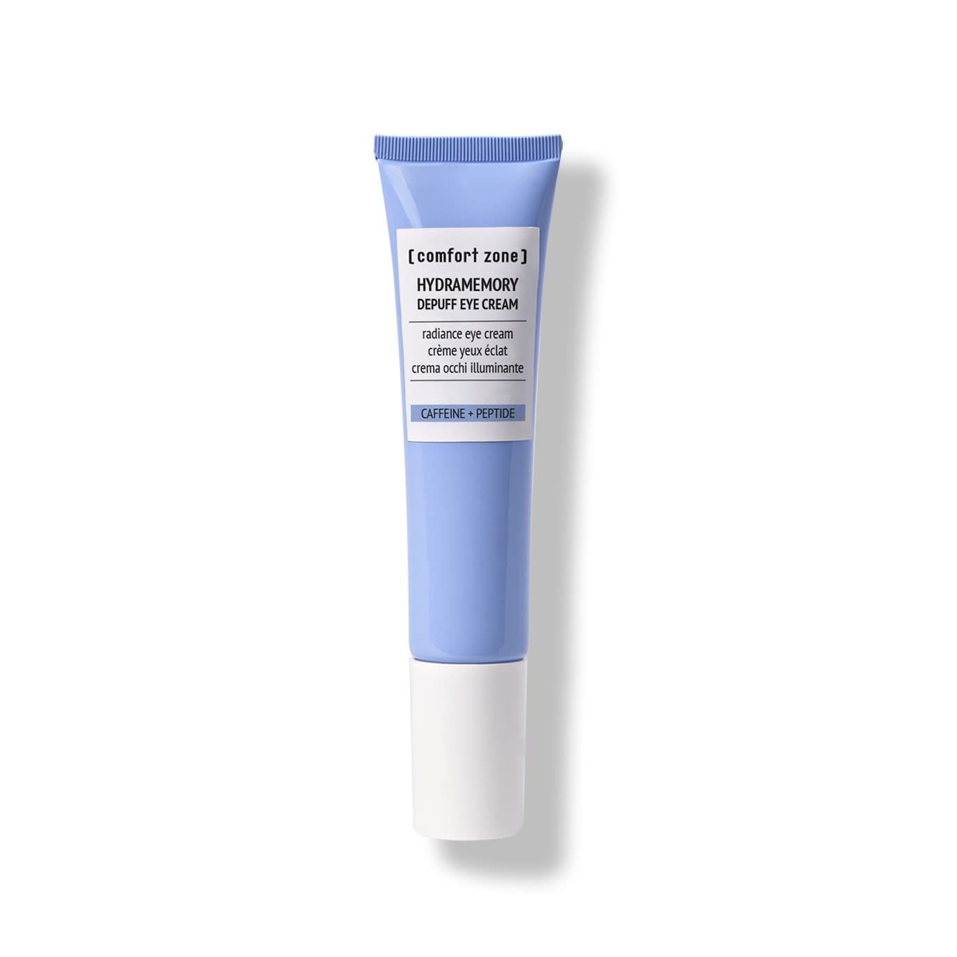 comfort zone Hydramemory Depuff Eye Cream Lightweight Moisturizing Cream Relieve Tired Eyes, Puffiness And Dark Circles 0.5 Fl. Oz.