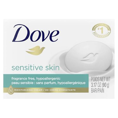 Dove Bar Soap for Sensitive Skin 3.15 oz (Pack of 10)