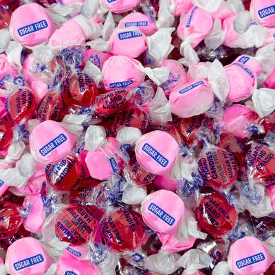 Sugar Free Cinnamon Lovers Mix Soft Chewy Taffy Hard Candy Discs, 1 Lb Diabetic Keto Friendly Nut Free Gluten Free Individually Wrapped