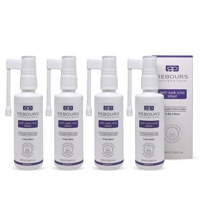Hair Regrowth Treatment with 5 Procapil - Anti Hair Loss Hair Growth Spray for Stronger, Fuller Hair - Residue-Free Formula - Suitable for All Hair Types - 60ml 2.02 fl. oz (Pack of 4)