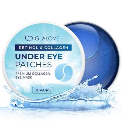 Under Eye Patches for Puffy Eyes: 55 Count Retinol Collagen Eye Gels Pads - Anti-Aging Rejuvenating Eye Masks Women, Men