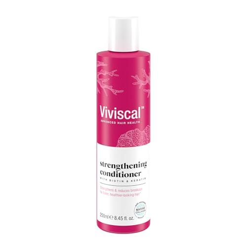 Viviscal Hair Strengthening Conditioner - Strengthens and Reduces Breakage for Fuller, Healthier Hair - With Biotin, Keratin and Marine Extracts - 250ml (8.45 Fl Oz)