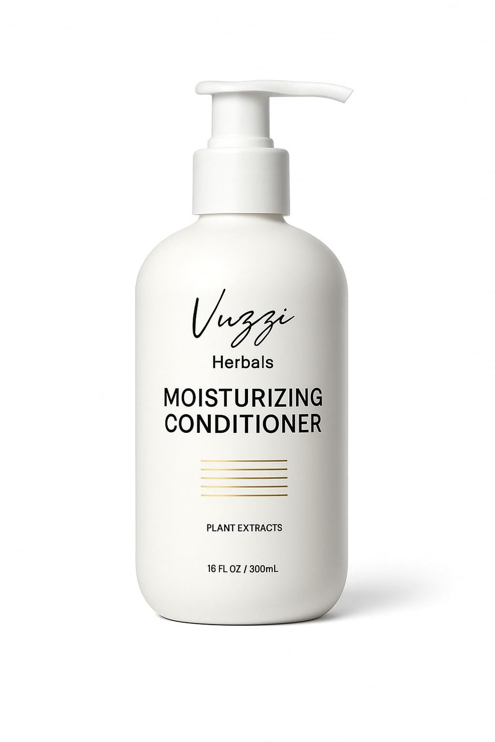 VUZZI HERBALS Moisturizing Conditioner for Flake-Free, Healthy Scalp Hair Growth - Sulfate-Free, Paraben-Free Natural Conditioner for All Hair Types