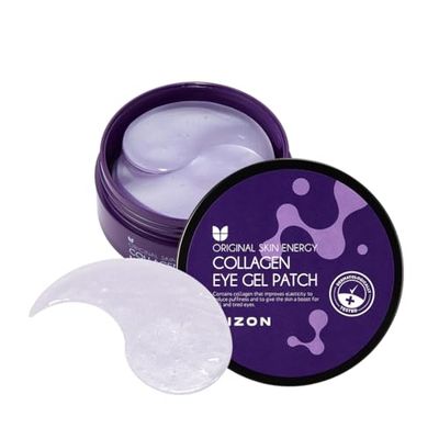 MIZON Collagen Eye Gel Patch with Hydrolyzed Collagen, Caviar, and Chamomile for Firming, Nourishment, and Wrinkle Care - 60pcs -