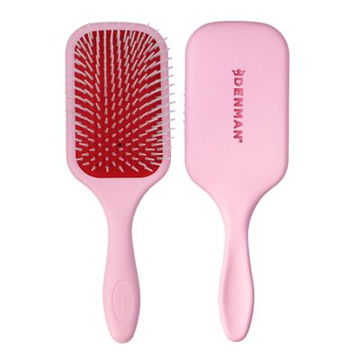 Denman Detangling and Styling Paddle Hairbrush for Fast Detangling, and Quick Blow Drying and Styling (Pink Crush) D38