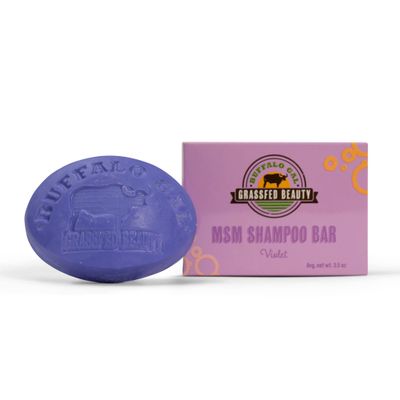 Buffalo Gal Grassfed Beauty MSM Shampoo Bar (Violet (unscented))