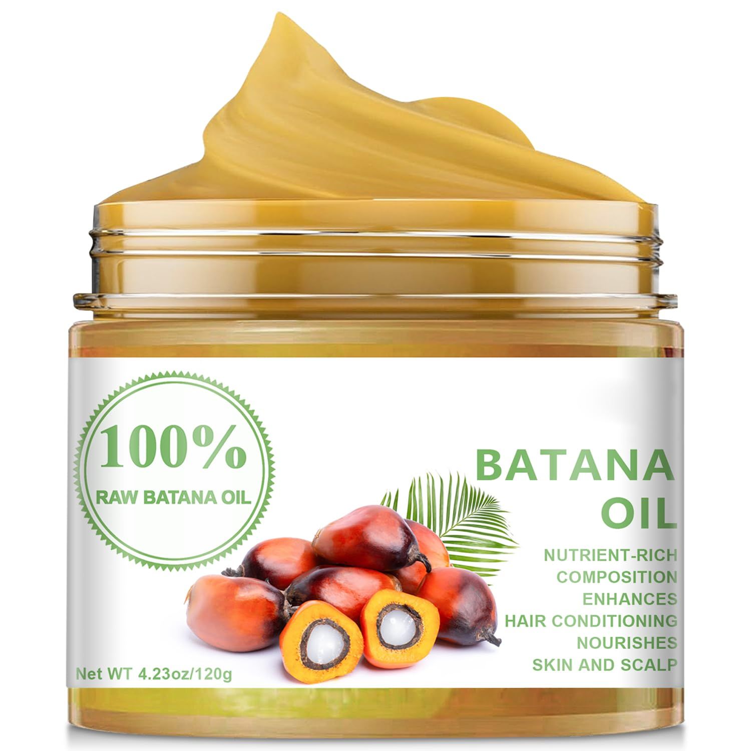 Raw Batana Oil for Hair Growth: 100 percent pure-Natural-organic,That illuminates hair health and Promotes Hair thickness for Men Women (1PC)