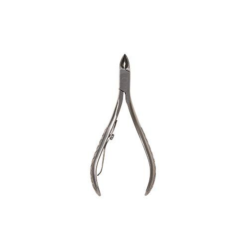 Revlon Half Jaw Cuticle Nipper, Manicure Tool for Nail Care, Hangnail Clipper, For More Precise Trims, Non-Slip Grip, Stainless Steel, 1 Count