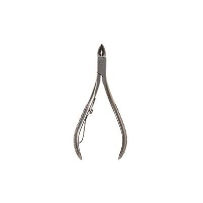 Revlon Half Jaw Cuticle Nipper, Manicure Tool for Nail Care, Hangnail Clipper, For More Precise Trims, Non-Slip Grip, Stainless Steel, 1 Count