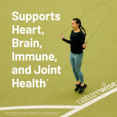 NatureWise Extra-Strength Omega 3 Fish Oil Supplement - 1000mg per Serving - 600 EPA 400 DHA and Vitamin E - Support for Heart Brain Health - Lemon Flavor, GMO-Free - 180 Softgels3-Month Supply