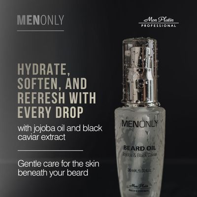 Mon Platin Professional Beard Oil Jojoba and Black Caviar Men Only 30ml