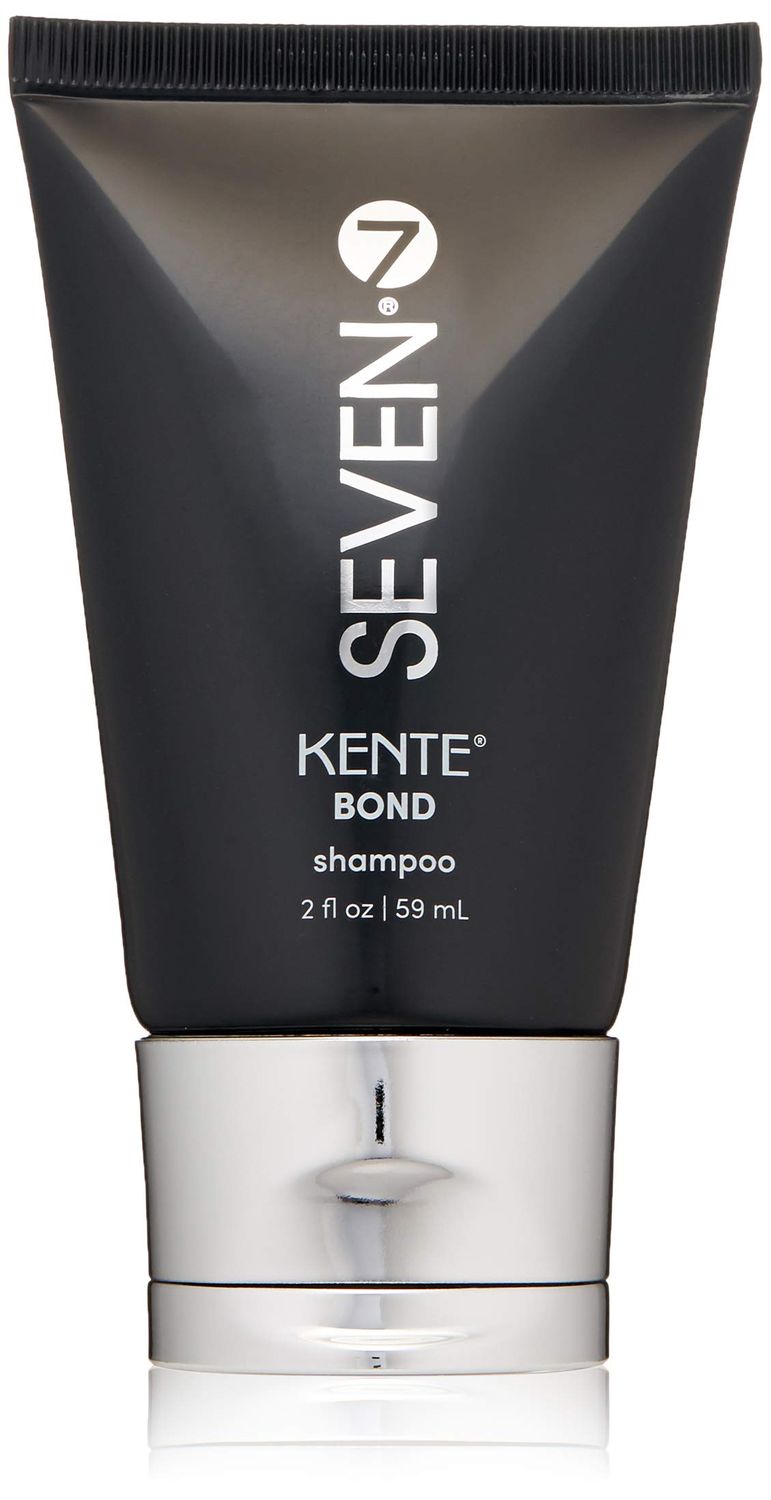 SEVEN Haircare KENTE BOND Shampoo for Split Ends Damaged Hair, Sulfate Free, Cruelty Free with Green Tea, Guar Pro Vitamin B5 for Men Women, Made in USA, 2 oz.
