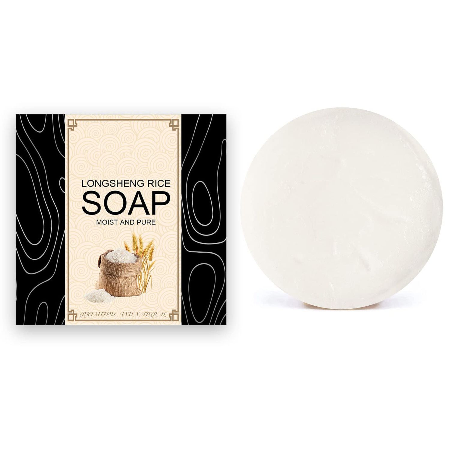 Shampoo Bar, Shampoo Soap Handcrafted with Rice Water Aloe Vera Extract Natural Ingredients, Hair Loss Treatment Oil Control Shampoo Soap for Hair Growth 4.2oz