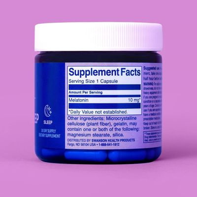 Swanson WIO Complete Sleep Makeover for Better Sleep, Relax, Relaxation, Extra Strength Circadian Sleep Cycle Support, Melatonin 10 mg, Wellness - 4 oz Bottle, 30 Capsules (30-Day Supply)