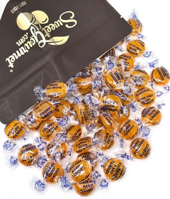 SweetGourmet Sugar-Free Butterscotch Buttons Arcor Bulk Hard Candy 2 Pounds