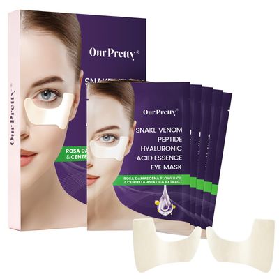 ourpretty Under Eye Patches Mask, Snake Venom Collagen Eye Mask for Puffy Eyes, Dark Circles Fine Lines, Infused with Hyaluronic Acid Centella Asiatica, Hydrating Anti-Aging