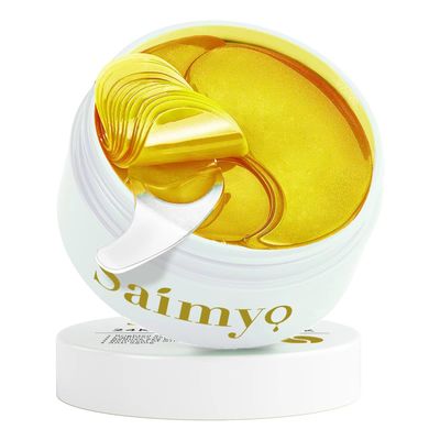 Saimyo 24K GOLD Eye Mask- 60 Pcs - Gold Under Eye Mask Retinol Collagen - Puffy Eyes and Dark Circles Treatments - Look Younger and Reduce Wrinkles and Fine Lines Undereye, Improve and Firm eye Skin