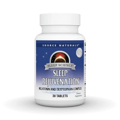 Source Naturals Sleep Science Sleep Rejuvenation, Melatonin and Tryptophan Complex - 30 Tablets