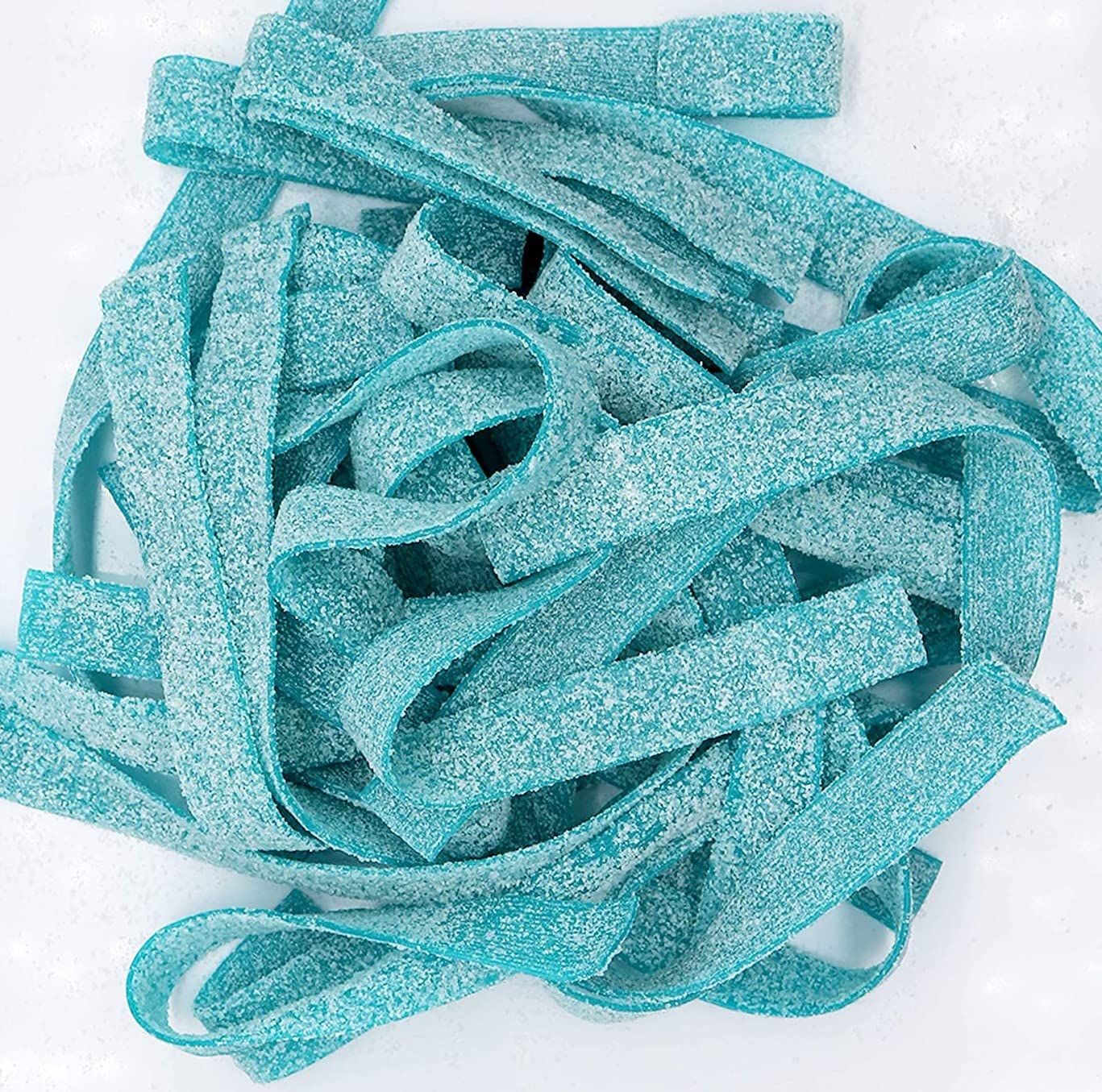 Sour Power Gummy Belts Candy (1 Pound (Pack of 1), Sour Blue Raspberry)
